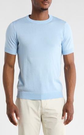 T.R. Premium Short Sleeve Knit Sweater in Sky at Nordstrom Rack, Size Xxx-Large