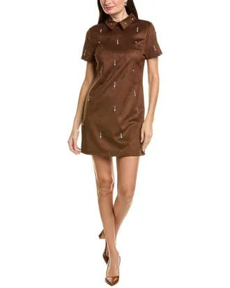 Ellen Tracy Faux Suede Dress