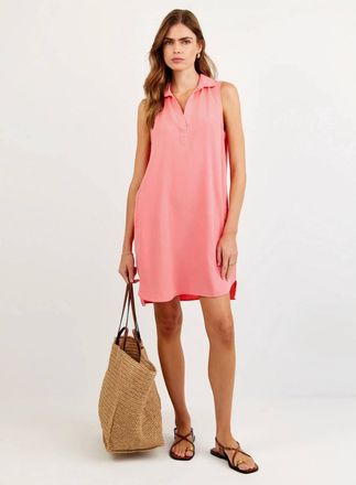 Bella Dahl Sleeveless A Line Dress In Wild Coral