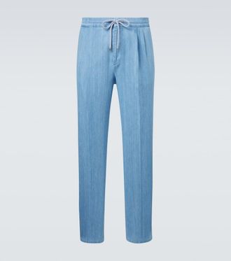 Brunello Cucinelli Pleated straight jeans
