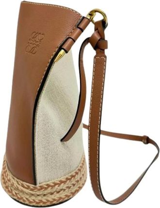 Loewe Pre-owned Bucket Bags, female, Multicolor, Size: ONE SIZE Pre-owned Canvas Shoulder Bag
