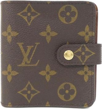 Louis Vuitton Marron Coated Canvas Wallet (Bi-Fold) (Pre-Owned)