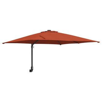 Berkfield Home Cantilever Umbrella Terracotta Polyester Large Tiltable