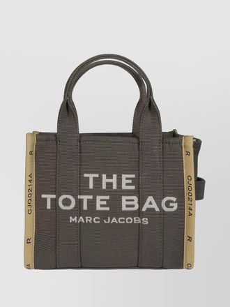 Marc Jacobs text print small tote with shoulder strap