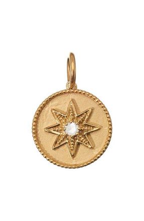 Sethi Couture Etoile Diamond Coin Pendant in Yellow at Nordstrom