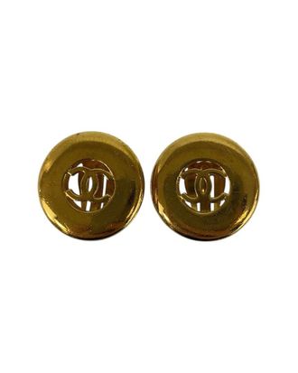 Chanel Vintage Coco Mark Earrings (Authentic Pre-Loved)