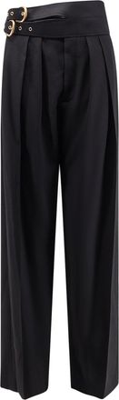 Chlo&eacute; Virgin Wool Trousers-Donna