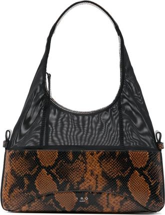 Iro Snakeskin-effect Mesh Tote Bag