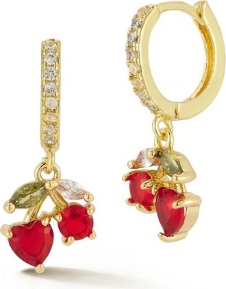 Glaze Jewelry Cherry Drop Earrings in Gold at Nordstrom Rack