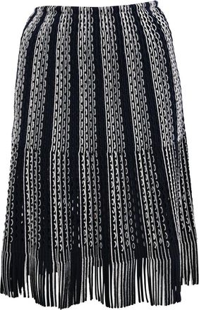 Alaia Ala&iuml;a Fringed Skirt, Size Fr 38 (Authentic Pre-Loved)