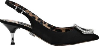 Philipp Plein Crystal Hexagon Pumps - Dames - Pumps - Zwart - 36 EU - Leer - Schoenen