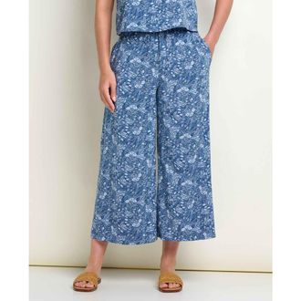 Toad & Co Sunkissed Wide Leg Crop Pant in Canal Print at Nordstrom, Size X-Small 24