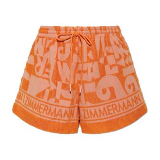 Zimmermann Solstice Terry Cotton Shorts - - Shorts - Donna - Arancione - M