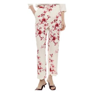 Imperial Cropped Trousers, female, Multicolor, Size: XS Floral Latte Trousers