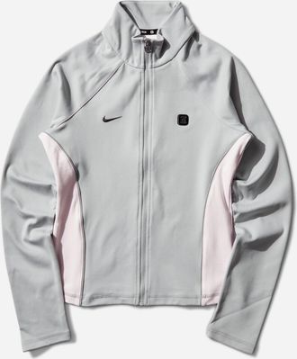 Nike Women s Shox Full-Zip Longsleeve Top Wolf Grey / Pearl Pink