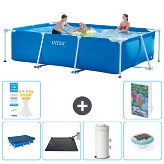Intex Piscina Con Estructura Rectangular - 300x200x75 Cm - 7-piezas S76