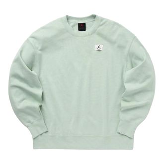 Nike Jordan Flight Fleece Crew - Dames - Sportshirts - Groen - M - Katoen - Fitness