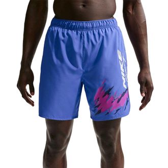 Nike Dri-FIT-hardloopshort voor heren met grafische print (Blauw)
