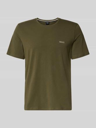 HUGO BOSS Regular Fit T-Shirt aus Baumwoll-Mix in Oliv, Gr&ouml;&szlig;e XXL