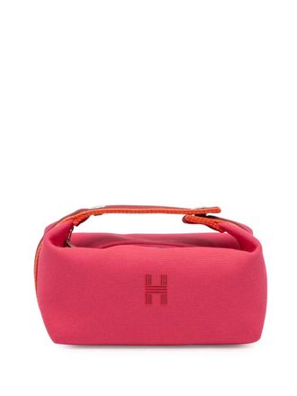 Herm&egrave;s 2021-2025 Small Toile Bride A Brac Case vanity bag - Pink