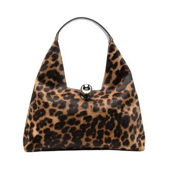 Marni Tassen, Dames, Veelkleurig, ONE Size, Leer, Trapeze Bag Small