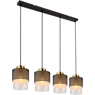 Globo Lighting Lampada a sospensione - Olga - nero - vetro - grande - Globo