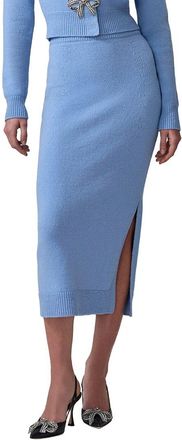 Carolina Herrera Wool & Cashmere-Blend Pencil Skirt