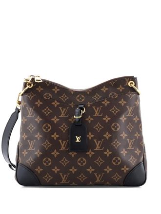 Louis Vuitton Borsa a tracolla MM Odeon NM in tela con monogramma - Nero