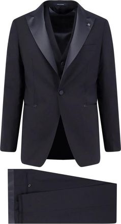 Tagliatore Maatpak van scheerwol met vest - Heren - Business pakken - Blauw - 3XL - Wol - Kostuums