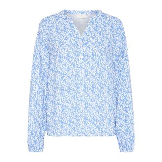 Kaffe Blusa Azul/Tiza con Estampado Gr&aacute;fico - Blouses & Shirts - Mujer - Multicolor - 2XL