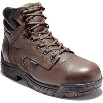 Timberland TiTAN EV 6 Waterproof Work Boot in Dark Brown at Nordstrom, Size 13