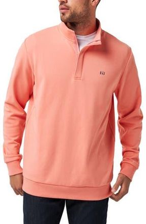 Travis Mathew Cloud 2.0 Quarter Zip Pullover in Terra Cotta at Nordstrom Rack, Size Xx-Large