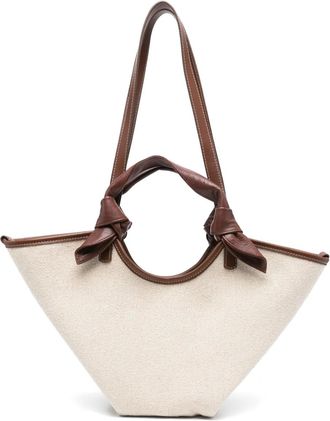 Hereu Borsa tote in tela - Toni neutri