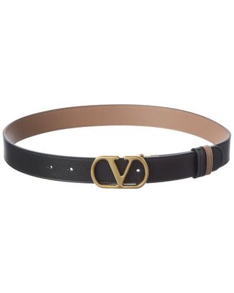 Valentino Vlogo Signature Reversible Leather Belt