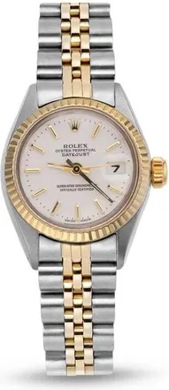 Rolex Pre-owned Rolex Datejust Automatic Chronometer White Dial Ladies Watch 69173 WSJ