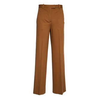 Circolo 1901 Wide Trousers, female, Brown, Size: M Wide Trousers