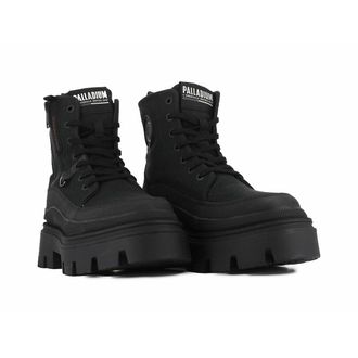 Palladium Leren boots met brede hak