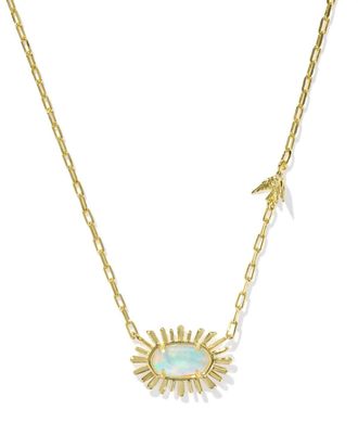 Kendra Scott Womens Elisa Bird Short Pendant Necklace In Opalite Illusion