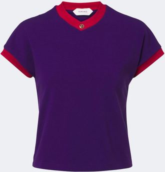Versace Camiseta Medusa de jersey en mezcla de algod&oacute;n