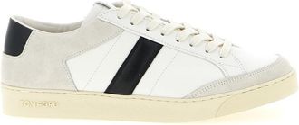 Tom Ford BlackWhite Lace Up Sneakers