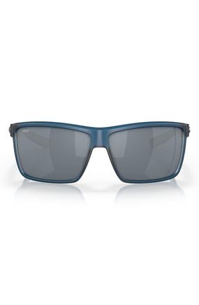 Costa Rinconcito 60mm Polarized Rectangular Sunglasses in Atlantic Blue /Gray at Nordstrom