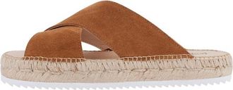 Espadrij Croisette Velour Low Sandalen für Damen | braun/beige