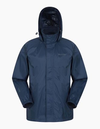 Mountain Warehouse Mens Mountain Warehouse Mens Pakka II Waterproof Jacket - Navy - Size: Regular/32