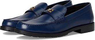 Coach Jocelyn Leather Loafers Womens Shoes Deep Blue : 6 M, Leather/Rubber