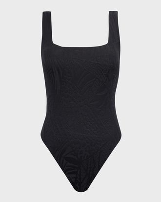 Aqua Blu Australia Vero Square-Neck One-Piece Swimsuit (DD-E Cup)