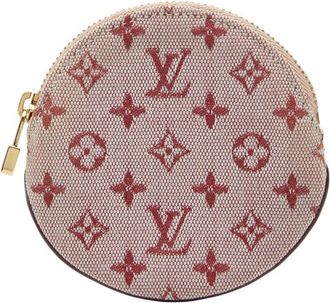 Louis Vuitton Cerise Red Color Canvas Leather Coin Purse/Coin Case (Pre-Owned)