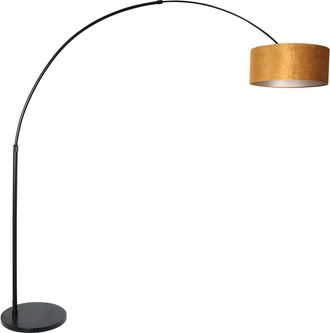 Steinhauer L&aacute;mpara De Pie - Negro - Sparkled Light - Madera Lino Metal