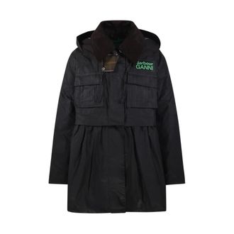 Barbour Light Jackets, female, Black, XS, Br71 Coat