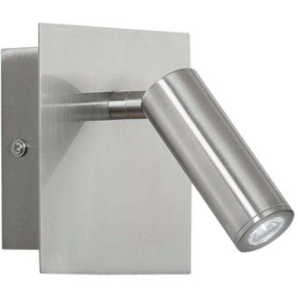 Luce-Ambiente-Design Luce Ambiente E Design - Applique led dickens in metallo nero con punto luce orientabile luce calda