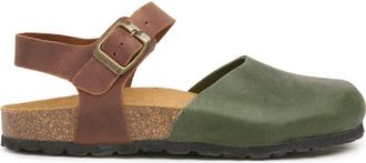 Celtic & Co. Closed Toe Sandal in Olive/tan at Nordstrom, Size 7